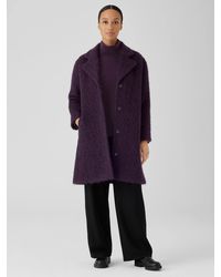 Eileen Fisher - Alpaca Boucle Notch Collar Coat - Lyst