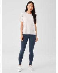 Eileen Fisher - Pima Cotton Stretch Jersey High-waisted Leggings - Lyst