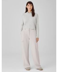Eileen Fisher - Boiled Wool Jersey Cargo Pant - Lyst