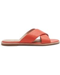 Eileen Fisher - Cape Crossover Leather Sandal - Lyst