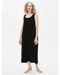 Eileen Fisher - Organic Cotton Interlock Tank Sleep Dress - Lyst