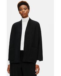 Eileen Fisher - Lightweight Boiled Wool Jacket In Responsible Wool - Lyst
