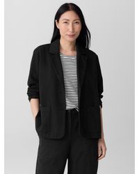 Eileen Fisher - Garment-dyed Utility Cotton Blazer - Lyst
