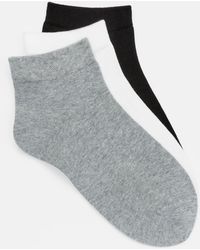 Eileen Fisher - Organic Cotton Ankle Sock 3-pack - Lyst