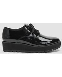 Eileen Fisher - Eddy Patent Leather Platform Oxford - Lyst