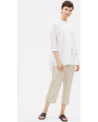 Eileen Fisher - Organic Handkerchief Linen Boxy Shirt - Lyst