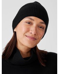 Eileen Fisher - Merino Thermal Rib Hat In Regenerative Wool - Lyst