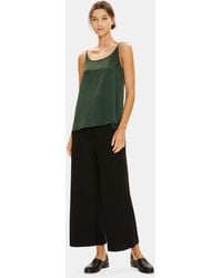 Eileen Fisher - Sandwashed Silk Charmeuse Cami - Lyst