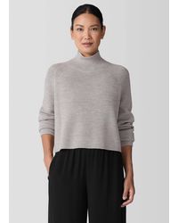 Eileen Fisher - Merino Turtleneck Top - Lyst