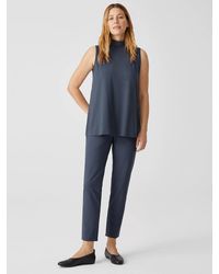 Eileen Fisher - Washable Stretch Crepe High Waisted Pant - Lyst