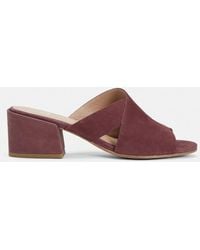Eileen Fisher - Haven Tumbled Nubuck Slide - Lyst