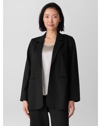 Eileen Fisher - Washable Flex Ponte Long Blazer - Lyst