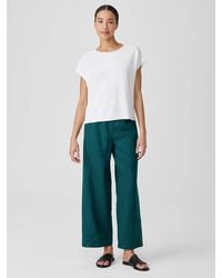 Eileen Fisher - Organic Linen Wide Trouser Pant - Lyst