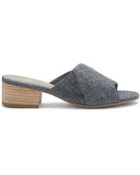 Eileen Fisher - Ruche Slide In Washed Leather - Lyst