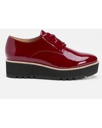 Eileen Fisher - Eddy Patent Leather Platform Oxford - Lyst