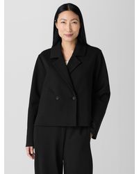 Eileen Fisher - Washable Flex Ponte Short Blazer - Lyst