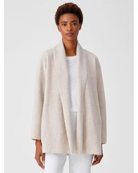 Eileen Fisher - Lightweight Boiled Wool Jacket In Responsible Wool - Lyst