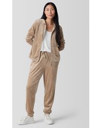 Eileen Fisher - Cozy Velour Knit Jogger Pant - Lyst