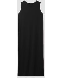 Eileen Fisher - Stretch Jersey Knit Round Neck Dress - Lyst