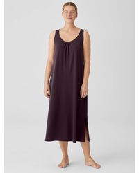 Eileen Fisher - Organic Cotton Interlock Scoop Neck Sleep Dress - Lyst