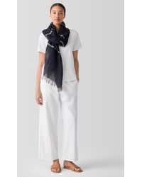 Eileen Fisher - Striped Airy Linen Scarf - Lyst