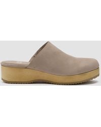 Eileen Fisher - Tumbled Nubuck Clog - Lyst