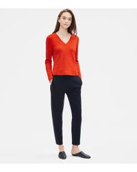 Maglia Eileen Fisher Donna M – Righe Beige E Lino, Scollo A Barchetta, Nuovo Con Etichette - Foto 5