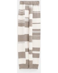 Lauren Manoogian Fine Knit Striped Sweatpants - Natural