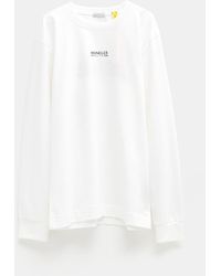 Moncler Genius Moncler X 1017 Alyx 9sm Logo Printed Long Sleeve T - White