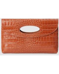 El Corte Inglés Cartera De Mano De Fiesta De Piel En Camel Con Grabado Coco - Multicolor