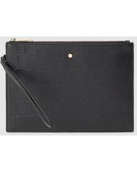 El Corte Inglés Cartera De Mano De Piel En Negro Con Grabado Coco