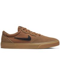 nike sb tan check solarsoft trainers