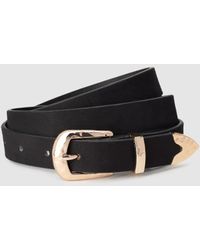 Jigsaw Bonni Suede Circle Jeans Belt Womens New Black
