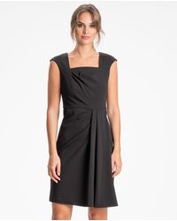 Calvin Klein Vestido Ajustado Con Manga Corta - Negro