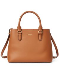 ralph lauren mini leather marcy satchel