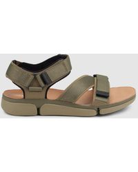 clarks sandals mens green