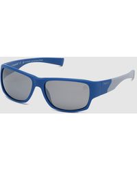 Timberland Gafas De Sol De Hombre Deportivas En Azul Con Lentes Polarizadas