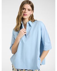 Elena Miro - Blusa boxy con maniche a tre quarti - Lyst