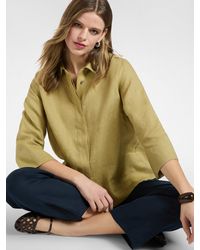 Elena Miro - Camicia boxy in lino - Lyst