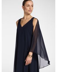 Elena Miro - Abito lungo in georgette - Lyst