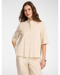 Elena Miro - Camicia con collo alla coreana - Lyst