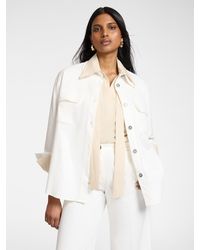Elena Miro - Camicia in gabardina con tasche - Lyst