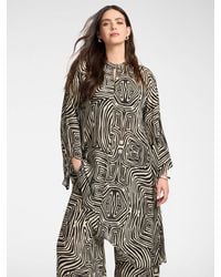 Elena Miro - Blusa lunga stampata in viscosa - Lyst