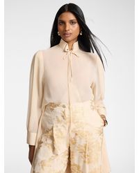 Elena Miro - Camicia lunga in georgette - Lyst