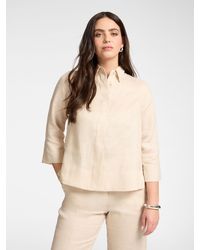 Elena Miro - Camicia boxy in lino - Lyst