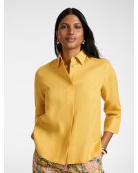 Elena Miro - Camicia boxy in lino - Lyst