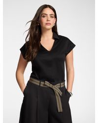 Elena Miro - T-shirt con colletto - Lyst