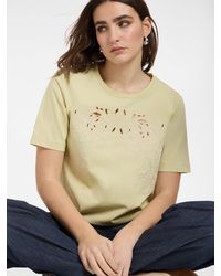Elena Miro - T-shirt con ricamo floreale - Lyst