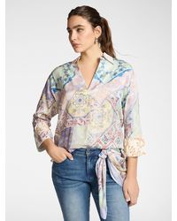 Elena Miro - Camicia in viscosa stampata - Lyst