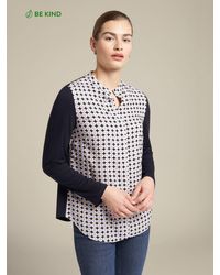 Elena Miro - T-shirt in due tessuti con davanti stampato - Lyst
